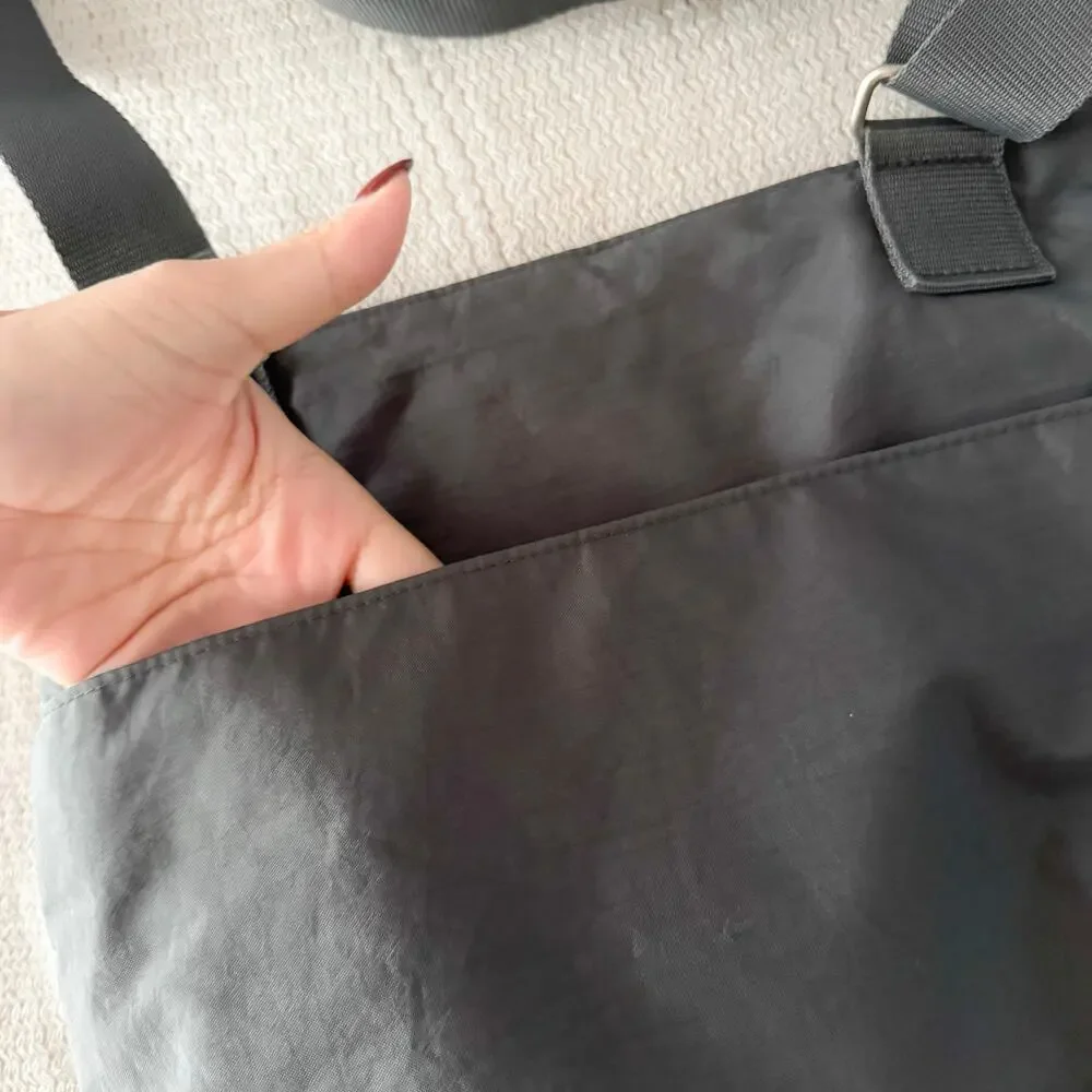 Baggalini Grey Anywhere Square Crossbody Bag Travel Versatile